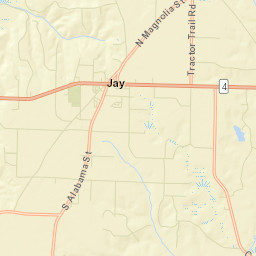 Jay Florida Street Map