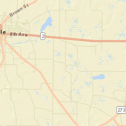 Graceville Florida Street Map