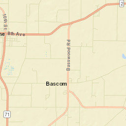 Malone Florida Street Map