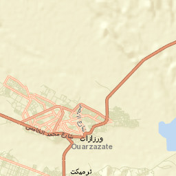 Ouarzazat Street Map