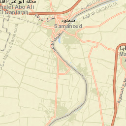 Samannūd Street Map