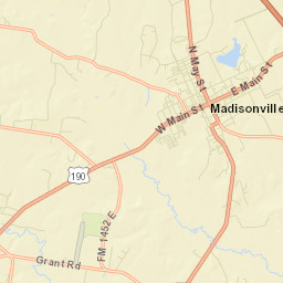 South Madison Street, Madisonville, TX Street Map