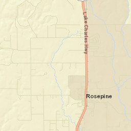 Rosepine Street Map