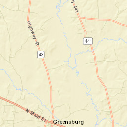 Greensburg Street Map