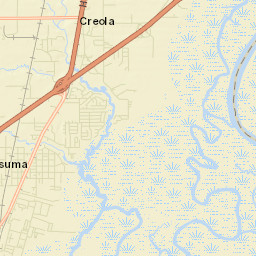 Cox Beach Alabama Street Map