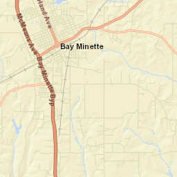 Bay Minette Alabama Street Map