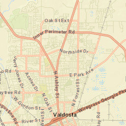 Valdosta Street Map
