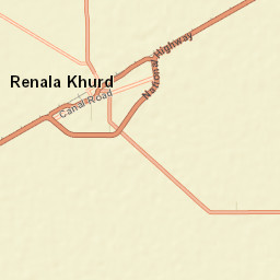 Renala Khurd Street Map