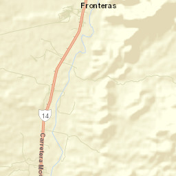 Fronteras Street Map
