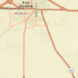 Fort Stockton Street Map