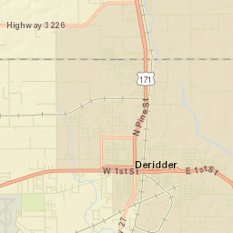 DeRidder Street Map