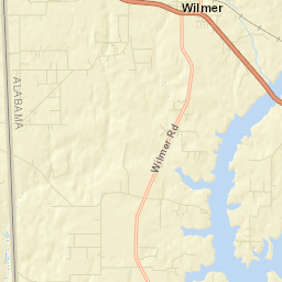 Wilmer Alabama Street Map
