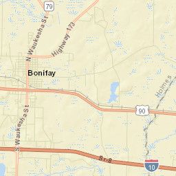 Bonifay Florida Street Map