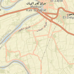 Kafr az Zayyāt Street Map
