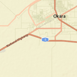 Okara Street Map