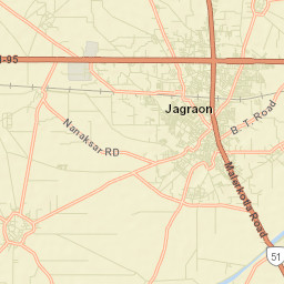 Jagraon Street Map