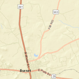 Burnet County Street Map