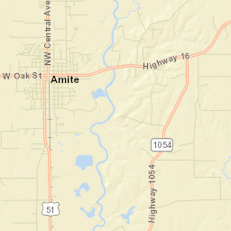 14374-14498 Highway 16, Amite City Street Map