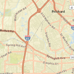 Crichton Alabama Street Map