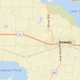 Sneads Florida Street Map