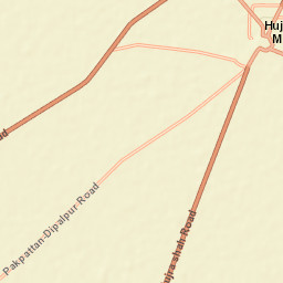 Hujra Shah Muqeem Street Map