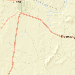 Llano County Street Map