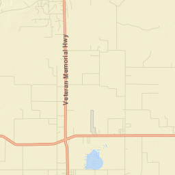 Evangeline Parish Street Map