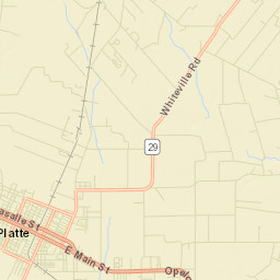 Ville Platte Street Map