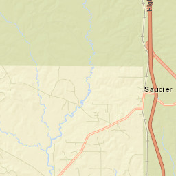 Saucier Street Map