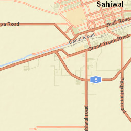 Sahiwal Street Map