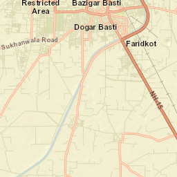 Faridkot Street Map
