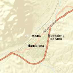 Magdalena de Kino Street Map