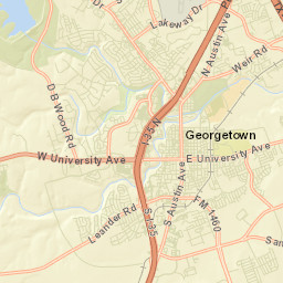 144 D B Wood Road, Georgetown, TX Street Map