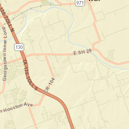 TX-130 Georgetown TX 78626 Street Map