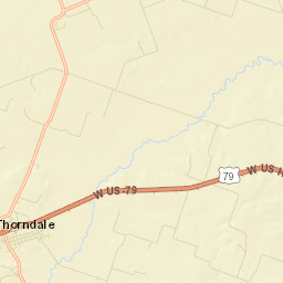 Thorndale, TX, USA Street Map