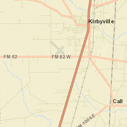 Kirbyville Street Map