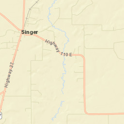 Beauregard Parish Street Map