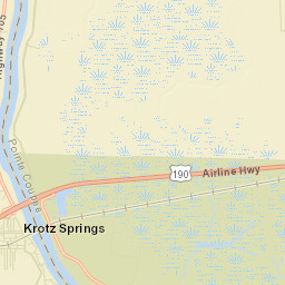 Krotz Springs Street Map