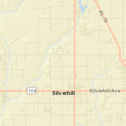 Silverhill Alabama Street Map