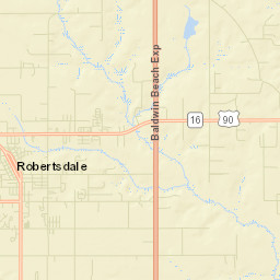 Robertsdale Alabama Street Map