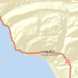 Taghazout Street Map