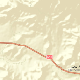 Taliouine Street Map