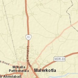Malerkotla Street Map