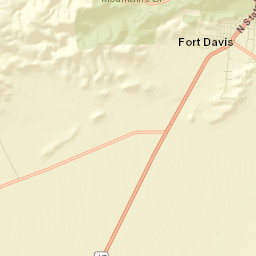 Fort Davis Street Map