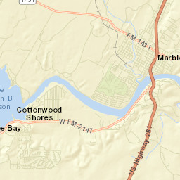 Max Starke Dam Rd Marble Falls TX Street Map