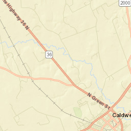 Caldwell Street Map