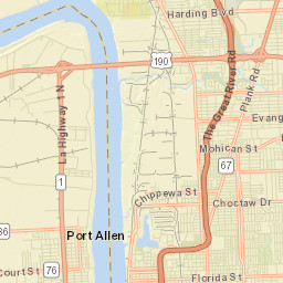 Port Allen Street Map