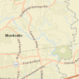 Monticello Street Map