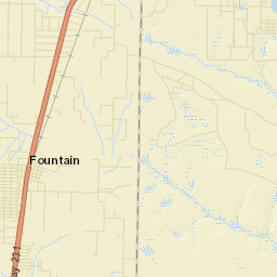 Fountain Florida Street Map