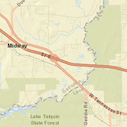 Ochlockonee Florida Street Map